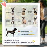 Pet stroller for small dogs gray 3-wheel design