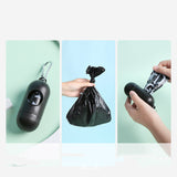 Biodegradable pet waste bag dispenser for dog walks