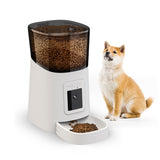 Automatic pet feeder with camera for dogs and cats Automatic pet feeder with camera front view
