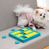 Interactive dog slow feeder rotating food toy
