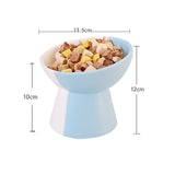 Ceramic pet food bowl set for dogs