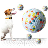 Interactive dog chew ball for dog training