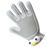 Double-sided cat grooming glove for pet cleaning