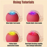 Electric interactive pet ball rolling toy