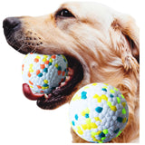 Interactive dog chew ball for dog training