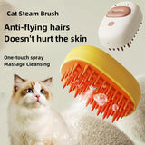 Steam pet brush silicone grooming tool