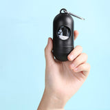 Biodegradable pet waste bag dispenser for dog walks