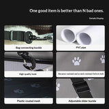 Portable car seat for dogs and pets in car