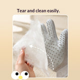 Double-sided cat grooming glove for everyday grooming