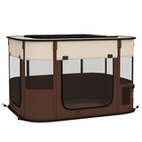 Portable dog playpen with storage bag