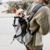 Dog carrier backpack with double shoulder straps