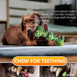 Durable dog chew toy natural rubber bone