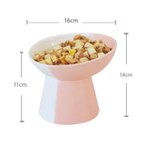 Ceramic pet food bowl set feeding bowls