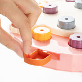 Interactive dog feeding toy slow food plate
