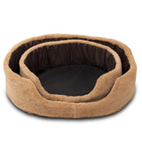 Round dog bed for indoor pets