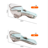 Pet food measuring scoop for cat food