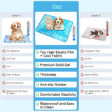 Self-cooling pet mat for dogs