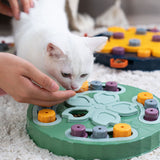 Interactive dog feeding toy slow food plate
