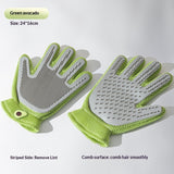 Double-sided cat grooming glove for pet cleaning