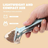 Pet food measuring scoop for cat food