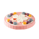 Interactive dog feeding toy slow food plate