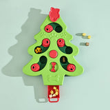 Interactive dog puzzle toy Christmas tree feeder